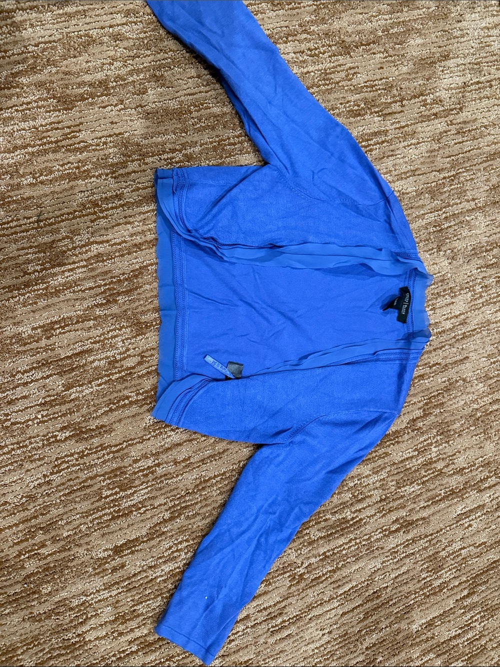 White House Black Market Royal Blue Zip-Up Sweater